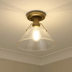 Discount π Golden Lighting Orwell Flushmount Brushed Champagne Bronze With Clear Glass π 14 Discount π Golden Lighting Orwell Flushmount Brushed Champagne Bronze With Clear Glass π -Golden Lighting Sales Orwell Flushmount 4