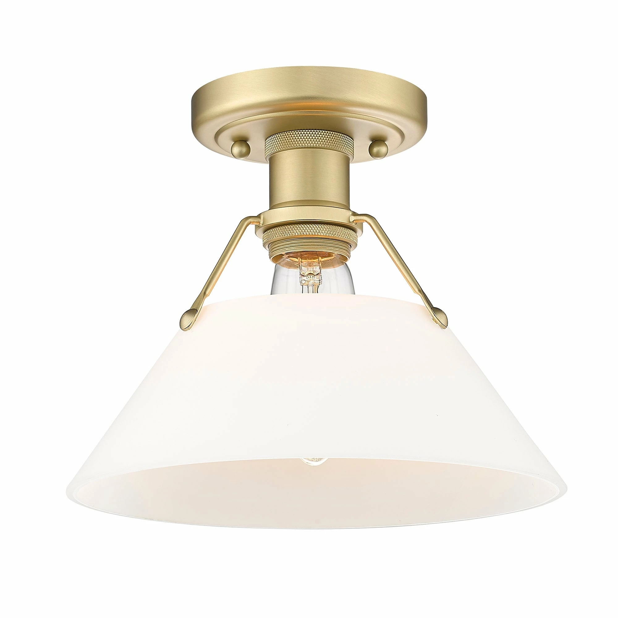 Discount π Golden Lighting Orwell Flushmount Brushed Champagne Bronze With Clear Glass π 7 Discount π Golden Lighting Orwell Flushmount Brushed Champagne Bronze With Clear Glass π - Image 5