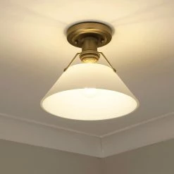 Discount π Golden Lighting Orwell Flushmount Brushed Champagne Bronze With Clear Glass π 18 Discount π Golden Lighting Orwell Flushmount Brushed Champagne Bronze With Clear Glass π -Golden Lighting Sales Orwell Flushmount 8