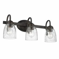 New 🧨 Golden Lighting Parrish 2 Light Bath Vanity - Rubbed Bronze 🎁 -Golden Lighting Sales Parrish 2 Light Bath Vanity 9