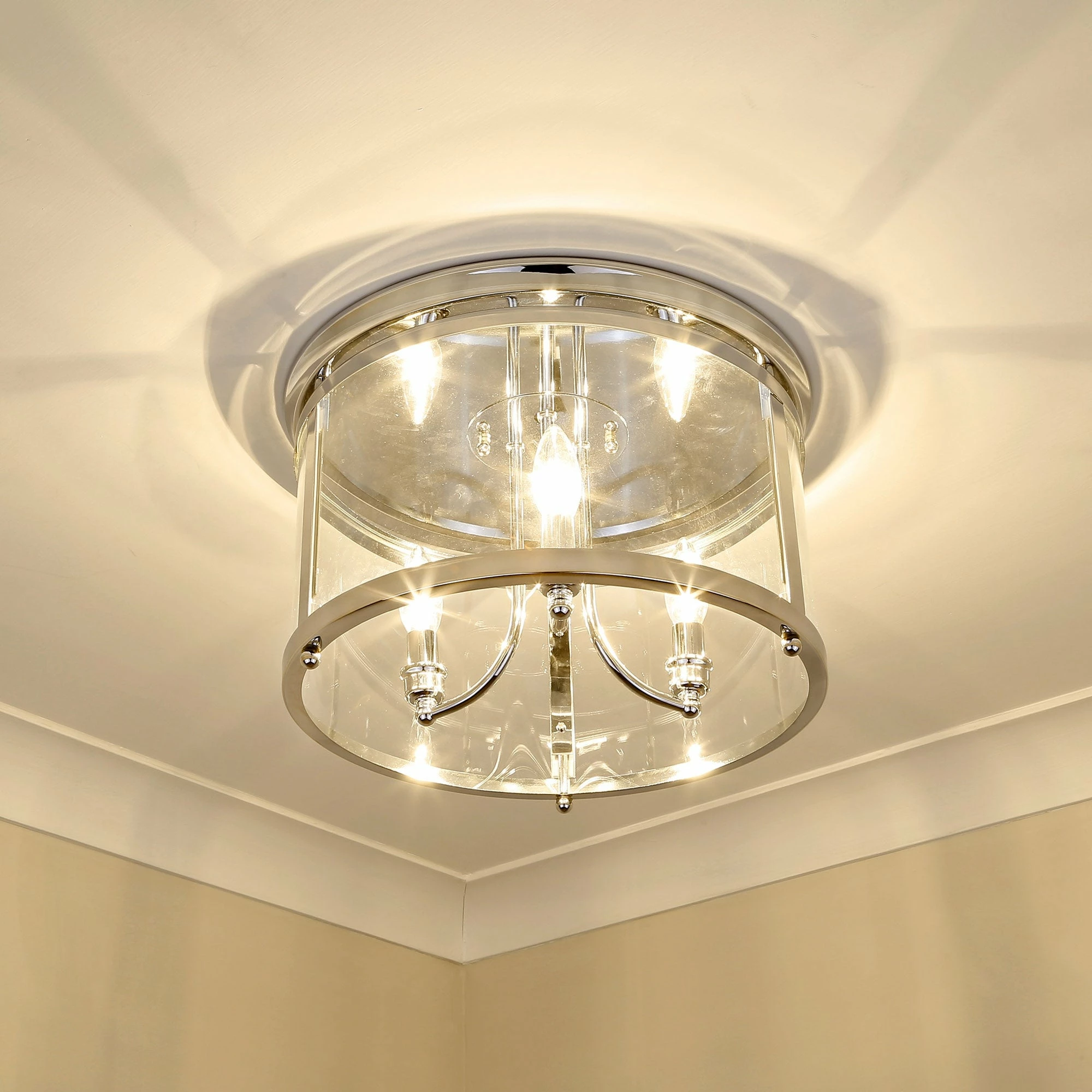 New βοΈ Golden Lighting Payton Flush Mount Matte Black With Clear Glass π 8 New βοΈ Golden Lighting Payton Flush Mount Matte Black With Clear Glass π - Image 6