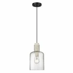 Alternative view of Flash Sale ❤️ Golden Lighting Pedra Small Pendant - Matte Black ⭐