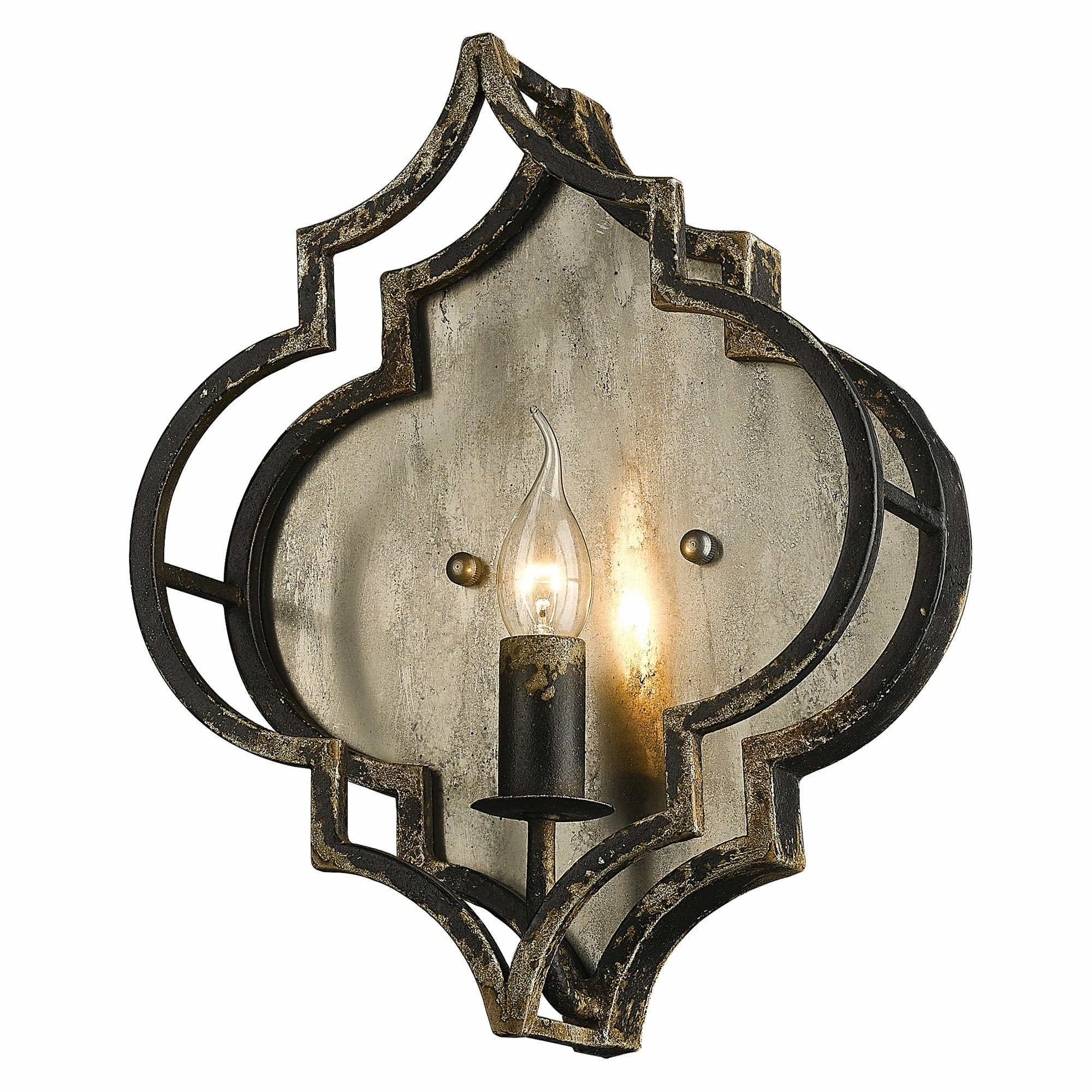 Outlet β Golden Lighting Ravina Wall Sconce - Tarnished Mercury - Tarnished Mercury π