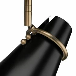 Hot Sale 🎉 Golden Lighting Reeva 1 Light Wall Sconce Modern Brass With Matte Black 🎉 -Golden Lighting Sales Reeva 1 Light Wall Sconce 3