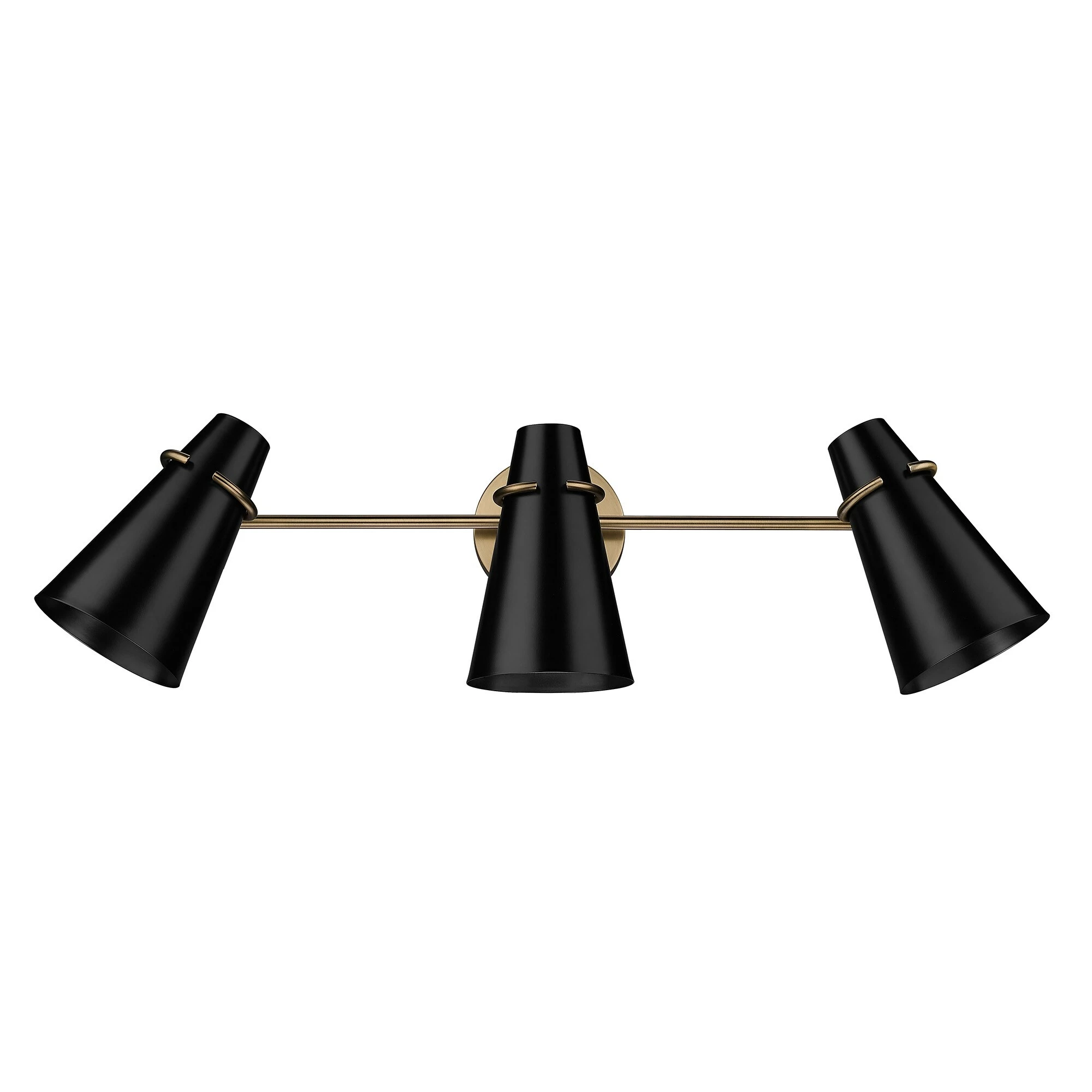 Coupon π Golden Lighting Reeva 3 Light Bath Vanity Modern Brass With Glossy Ecru π 4 Coupon π Golden Lighting Reeva 3 Light Bath Vanity Modern Brass With Glossy Ecru π - Image 2