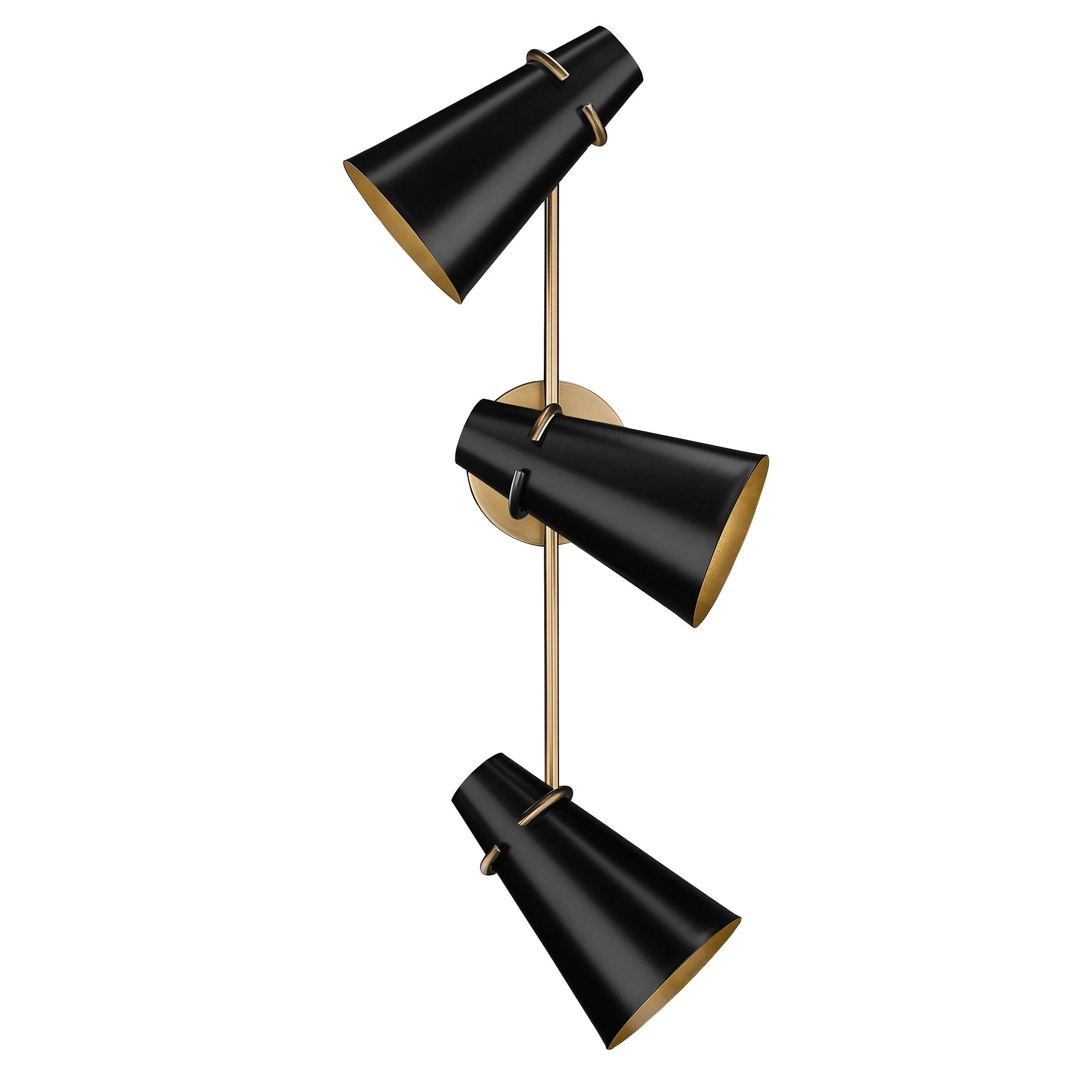 Coupon π Golden Lighting Reeva 3 Light Bath Vanity Modern Brass With Glossy Ecru π 5 Coupon π Golden Lighting Reeva 3 Light Bath Vanity Modern Brass With Glossy Ecru π - Image 3