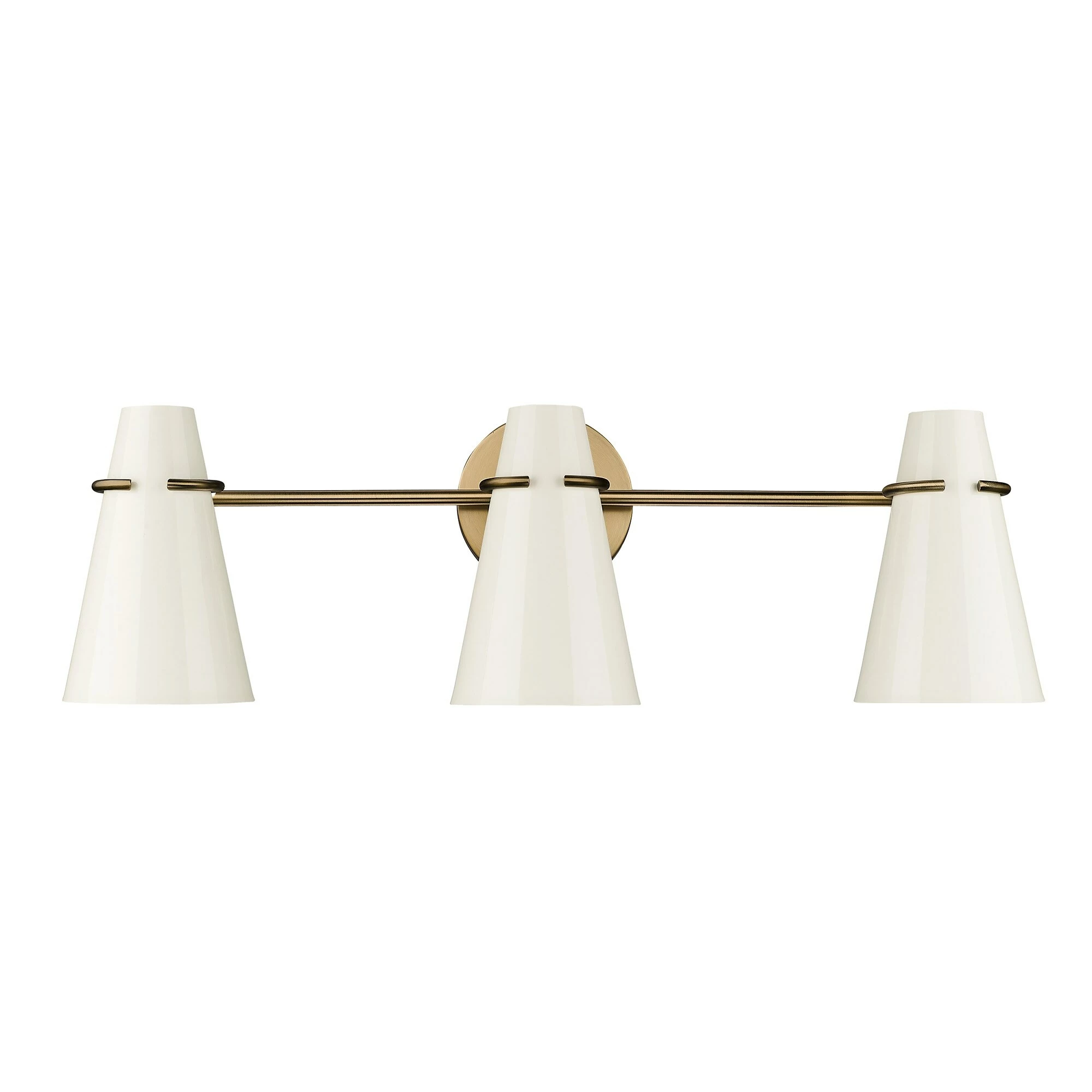 Coupon π Golden Lighting Reeva 3 Light Bath Vanity Modern Brass With Glossy Ecru π 8 Coupon π Golden Lighting Reeva 3 Light Bath Vanity Modern Brass With Glossy Ecru π - Image 6