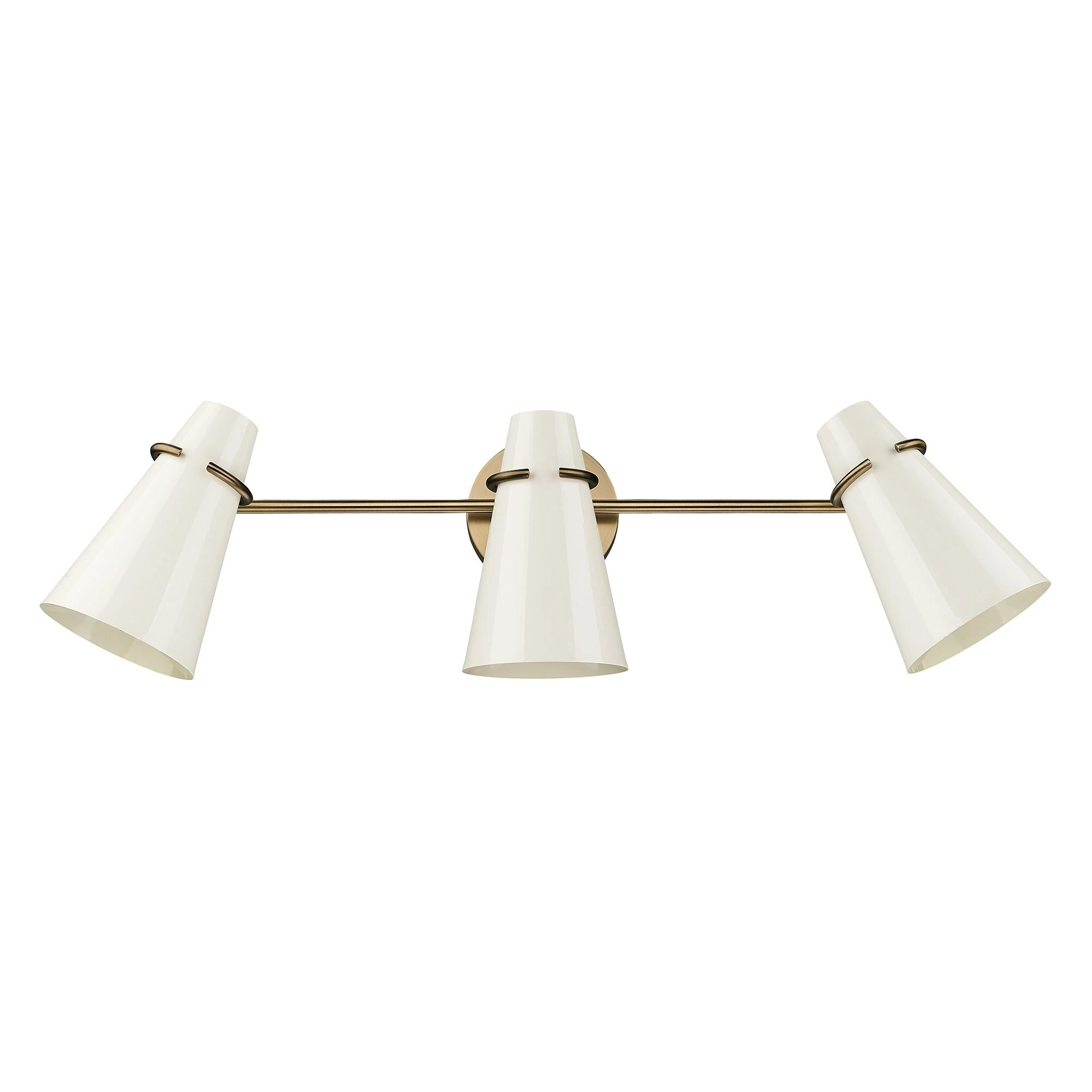 Coupon π Golden Lighting Reeva 3 Light Bath Vanity Modern Brass With Glossy Ecru π 9 Coupon π Golden Lighting Reeva 3 Light Bath Vanity Modern Brass With Glossy Ecru π - Image 7