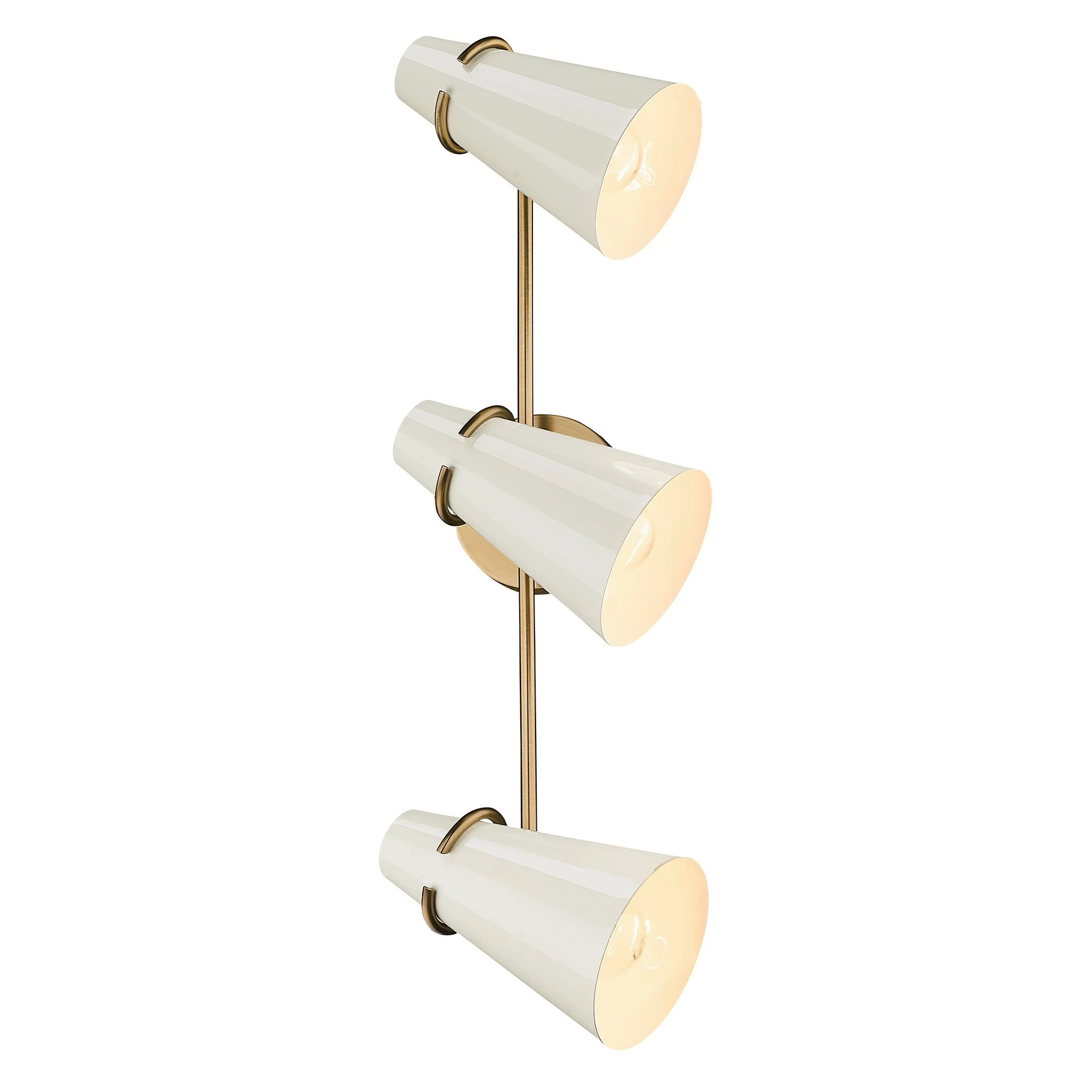 Coupon π Golden Lighting Reeva 3 Light Bath Vanity Modern Brass With Glossy Ecru π 12 Coupon π Golden Lighting Reeva 3 Light Bath Vanity Modern Brass With Glossy Ecru π - Image 10