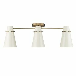 Buy π Golden Lighting Reeva 3 Light Semi-Flush Modern Brass With Glossy Ecru π 14 Buy π Golden Lighting Reeva 3 Light Semi-Flush Modern Brass With Glossy Ecru π -Golden Lighting Sales Reeva 3 Light Semi Flush 4