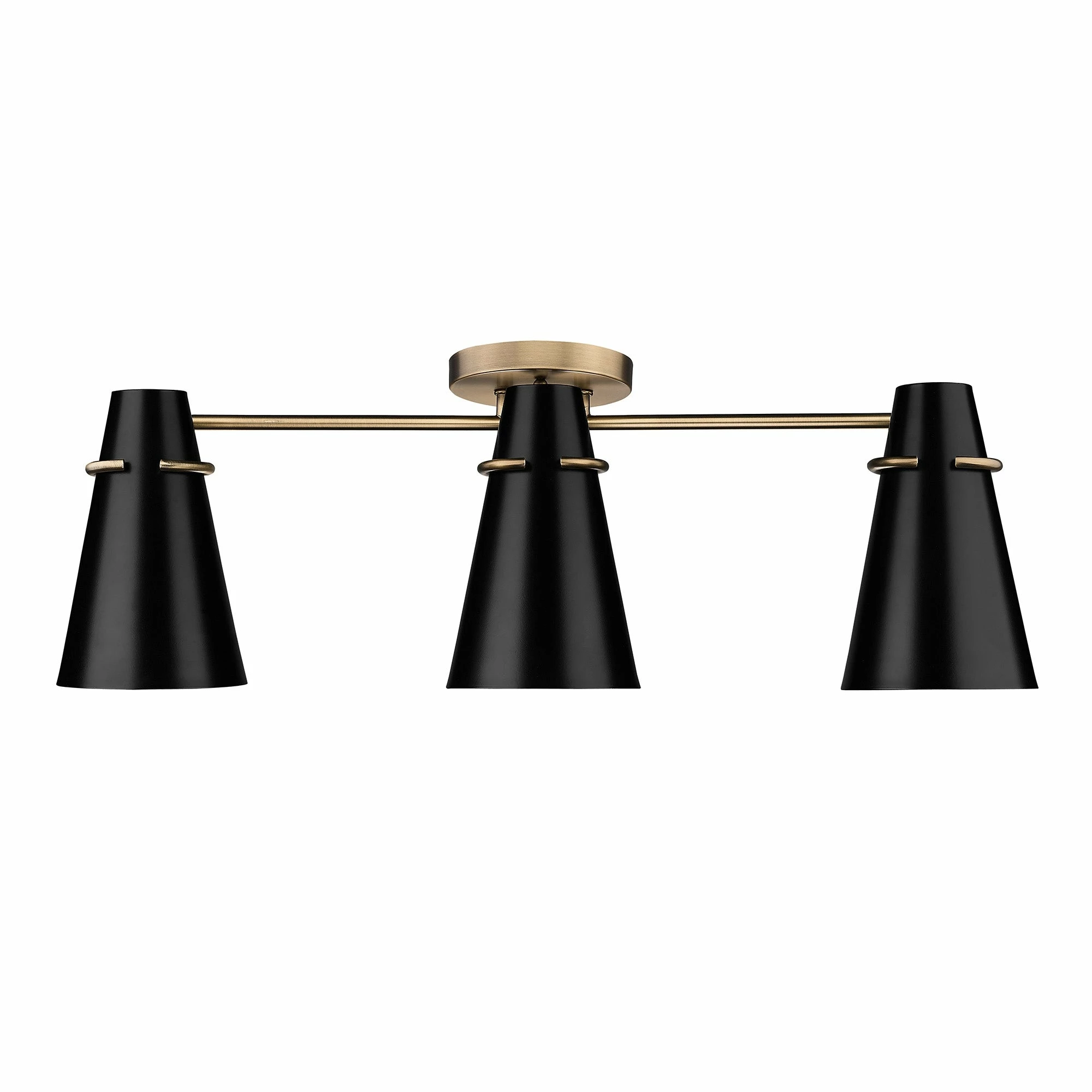 Buy π Golden Lighting Reeva 3 Light Semi-Flush Modern Brass With Glossy Ecru π 3 Buy π Golden Lighting Reeva 3 Light Semi-Flush Modern Brass With Glossy Ecru π