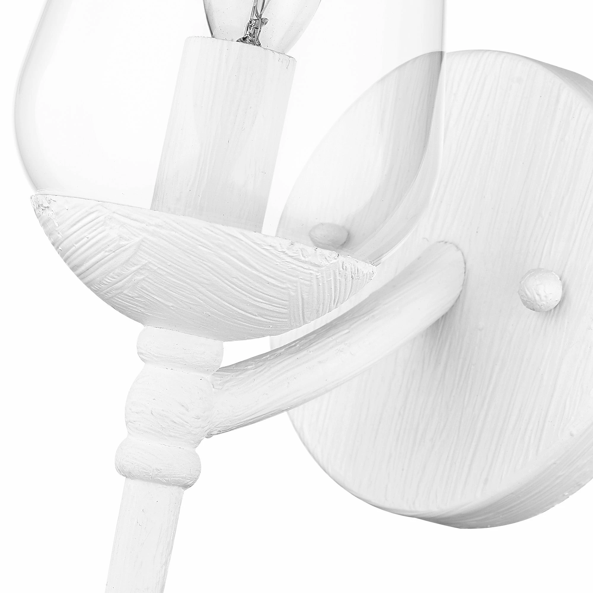 Coupon ๐ Golden Lighting Regent 1 Light Wall Sconce - Textured White Plaster With Clear Glass - Textured White Plaster With Clear Glass โจ - Image 4