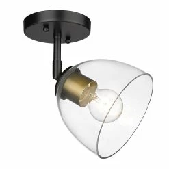 Budget β€οΈ Golden Lighting Roxie 1 Light Wall Sconce - Matte Black With Clear Glass π― 14 Budget β€οΈ Golden Lighting Roxie 1 Light Wall Sconce - Matte Black With Clear Glass π― -Golden Lighting Sales Roxie 1 Light Wall Sconce 3