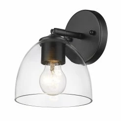 Budget β€οΈ Golden Lighting Roxie 1 Light Wall Sconce - Matte Black With Clear Glass π― 16 Budget β€οΈ Golden Lighting Roxie 1 Light Wall Sconce - Matte Black With Clear Glass π― -Golden Lighting Sales Roxie 1 Light Wall Sconce 5