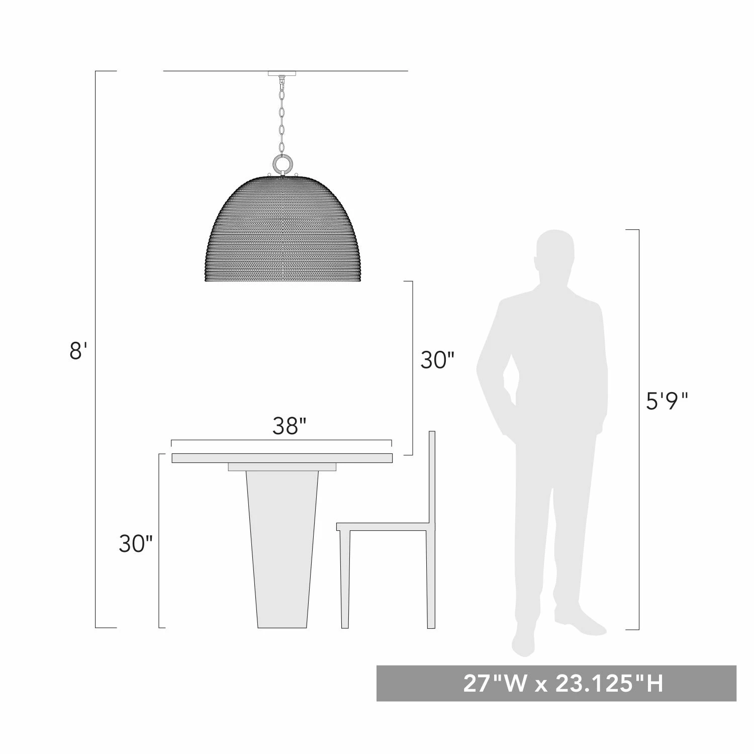Coupon ✔️ Golden Lighting Rue 8 Light Pendant - 30x23.125" ❤️ 3 Coupon ✔️ Golden Lighting Rue 8 Light Pendant - 30x23.125" ❤️