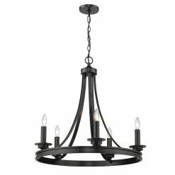 Cheapest 🥰 Golden Lighting Saldano 5 Light Chandelier 😀 -Golden Lighting Sales Saldano 5 Light Chandelier 2