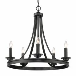 Cheapest π₯° Golden Lighting Saldano 5 Light Chandelier π