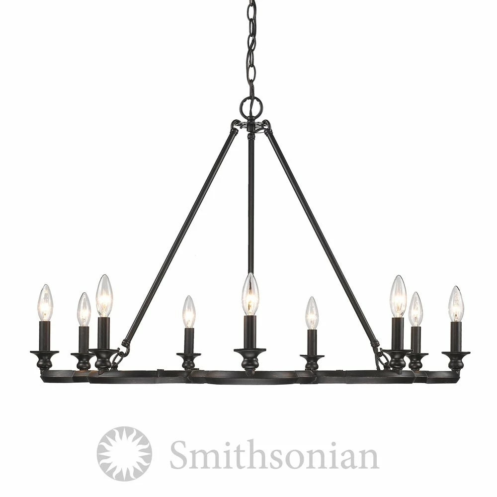 Top 10 π Golden Lighting Saxon Aged Bronze 9-Light Chandelier π 5 Top 10 π Golden Lighting Saxon Aged Bronze 9-Light Chandelier π - Image 3