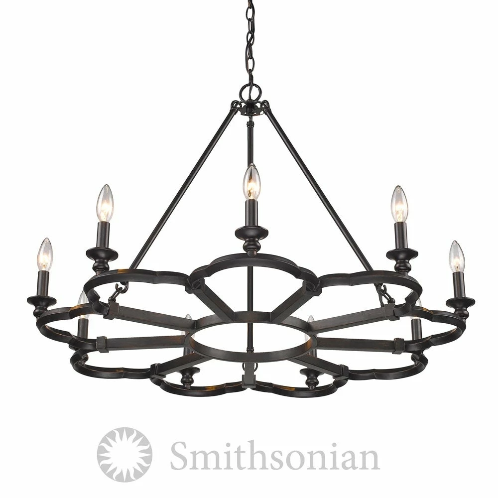 Top 10 π Golden Lighting Saxon Aged Bronze 9-Light Chandelier π 3 Top 10 π Golden Lighting Saxon Aged Bronze 9-Light Chandelier π