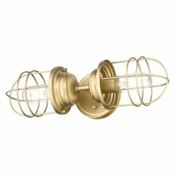 Cheapest 🧨 Golden Lighting Seaport 2 Light Wall Sconce 🎉