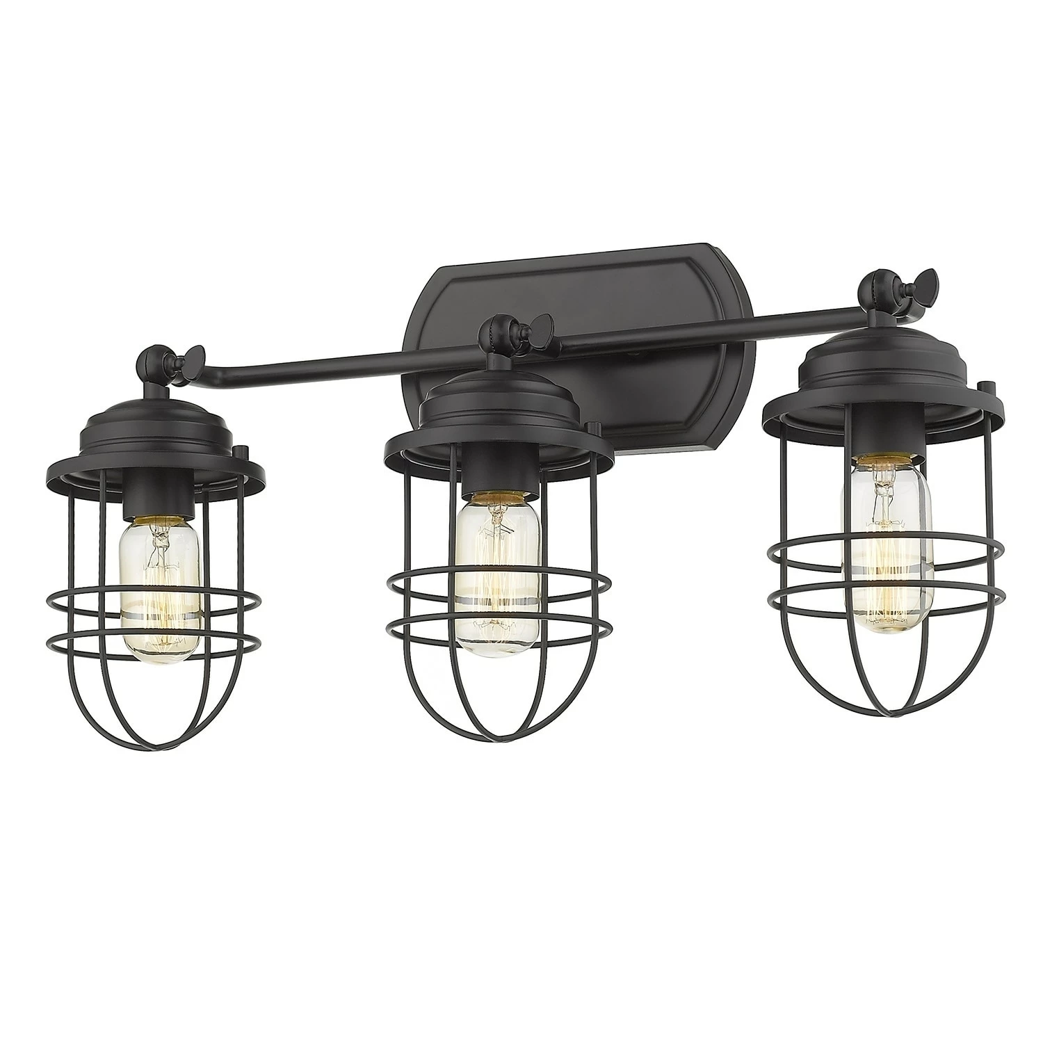 Wholesale 𧨠Golden Lighting Seaport 3 Light Bath Vanity In Black 𧨠3 Wholesale 𧨠Golden Lighting Seaport 3 Light Bath Vanity In Black π§¨