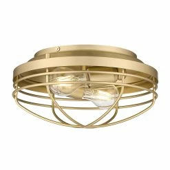 Top 10 🔔 Golden Lighting Seaport 2 Light Flush Mount 😉