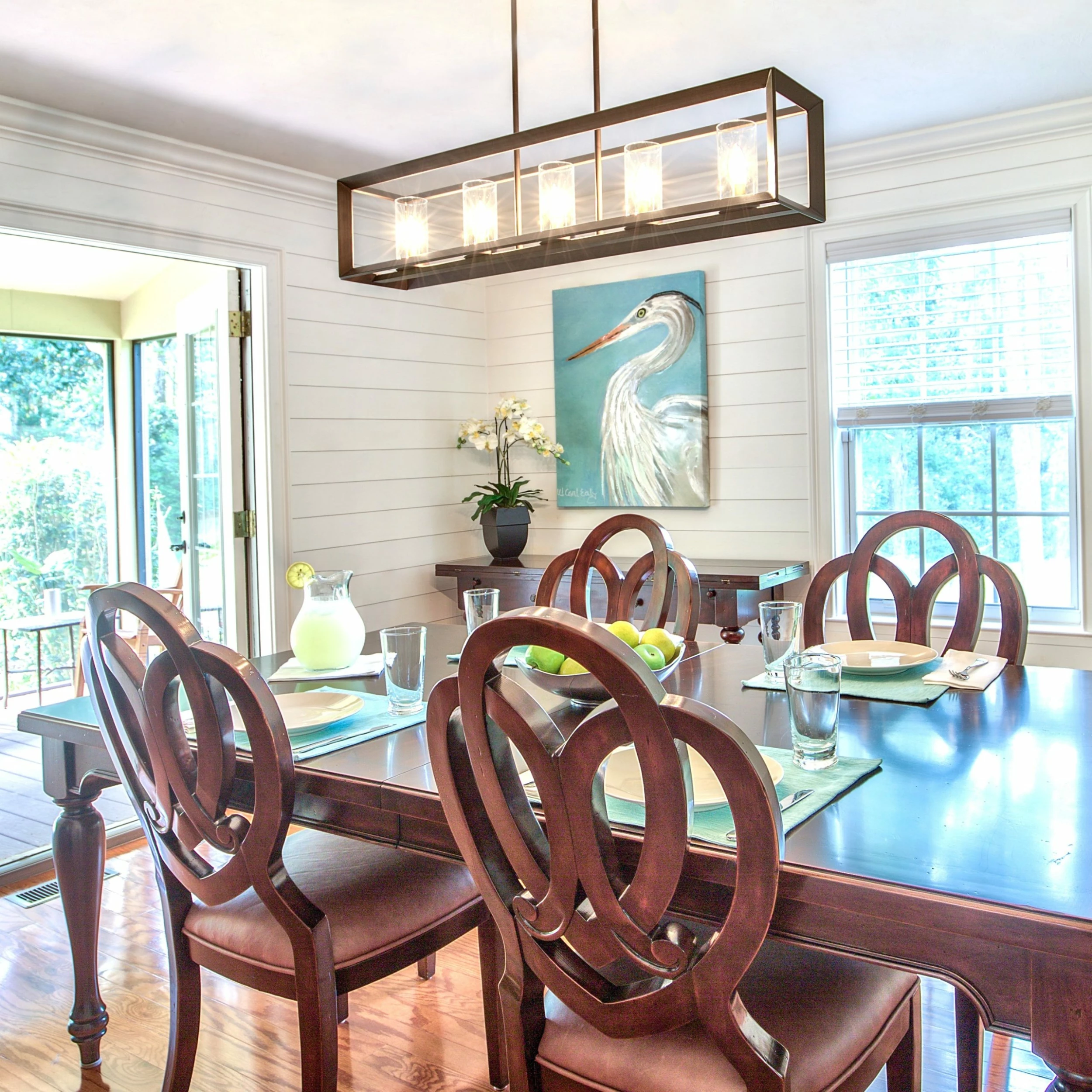 New π Golden Lighting Smyth Gunmetal Bronze 5 Light Linear Pendant With Clear Glass - 8.5" L X 41" W X 8.75" H β 5 New π Golden Lighting Smyth Gunmetal Bronze 5 Light Linear Pendant With Clear Glass - 8.5" L X 41" W X 8.75" H β - Image 3