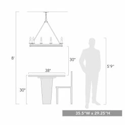 Best deal 🎁 Golden Lighting Stokes 10 Light Chandelier - 37x29.25" 💯