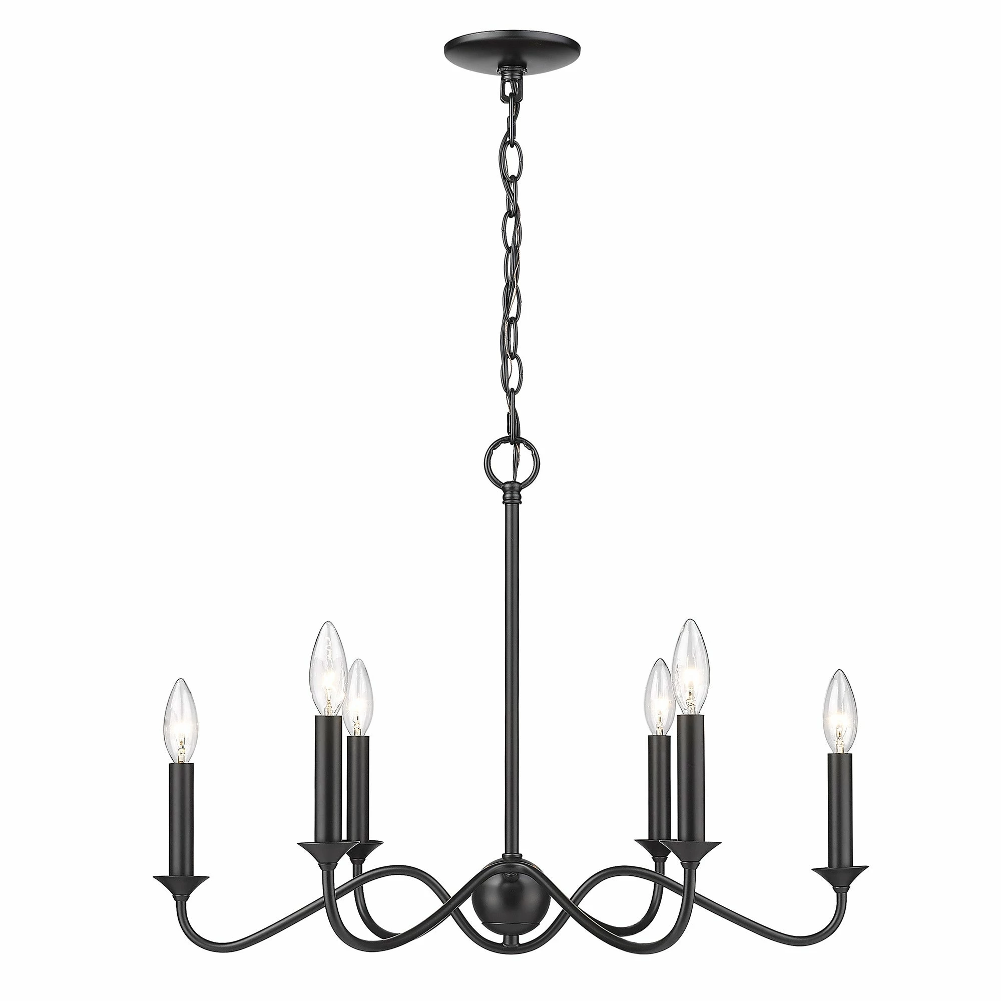 Outlet π₯ Golden Lighting Tierney 6 Light Chandelier π 4 Outlet π₯ Golden Lighting Tierney 6 Light Chandelier π - Image 2
