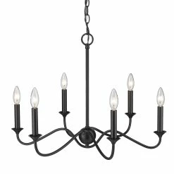 Outlet π₯ Golden Lighting Tierney 6 Light Chandelier π 9 Outlet π₯ Golden Lighting Tierney 6 Light Chandelier π -Golden Lighting Sales Tierney 6 Light Chandelier 2