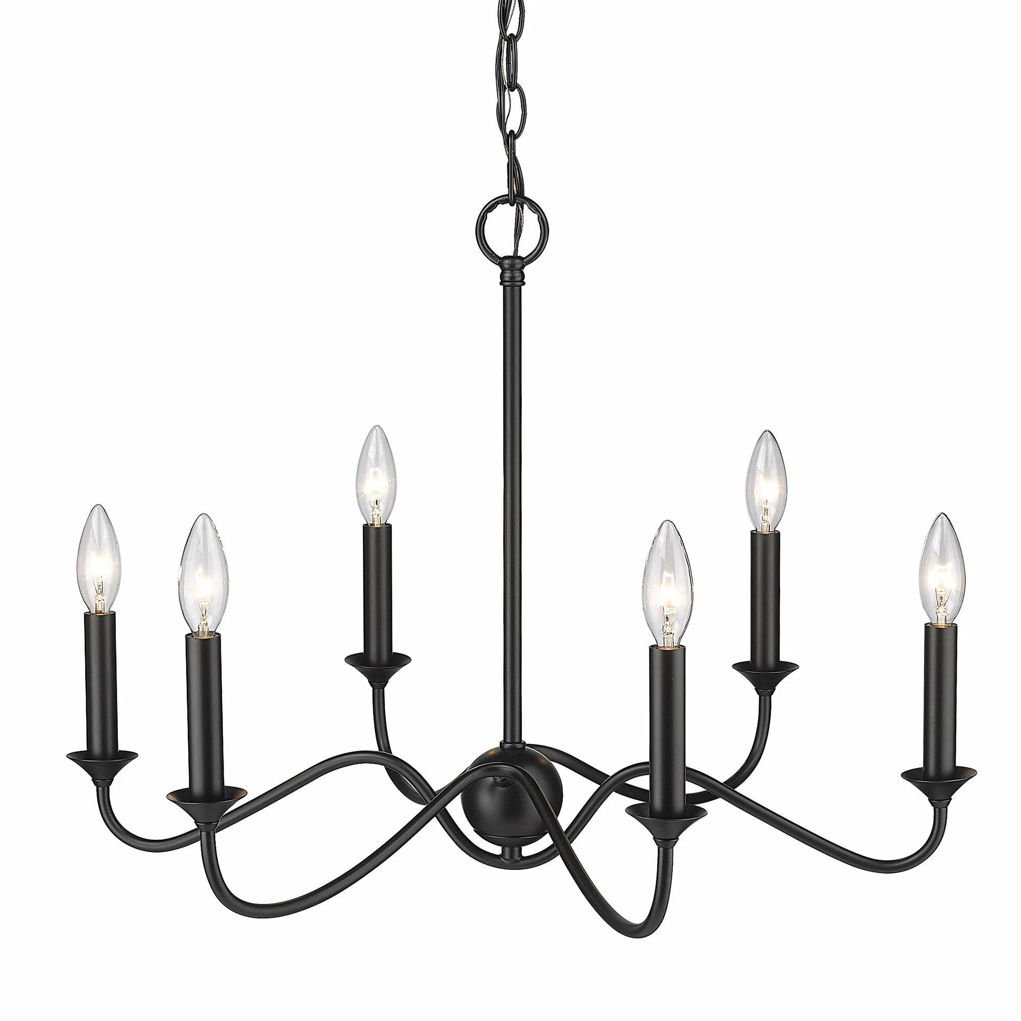 Outlet π₯ Golden Lighting Tierney 6 Light Chandelier π 5 Outlet π₯ Golden Lighting Tierney 6 Light Chandelier π - Image 3