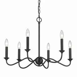 Outlet π₯ Golden Lighting Tierney 6 Light Chandelier π 10 Outlet π₯ Golden Lighting Tierney 6 Light Chandelier π -Golden Lighting Sales Tierney 6 Light Chandelier 3