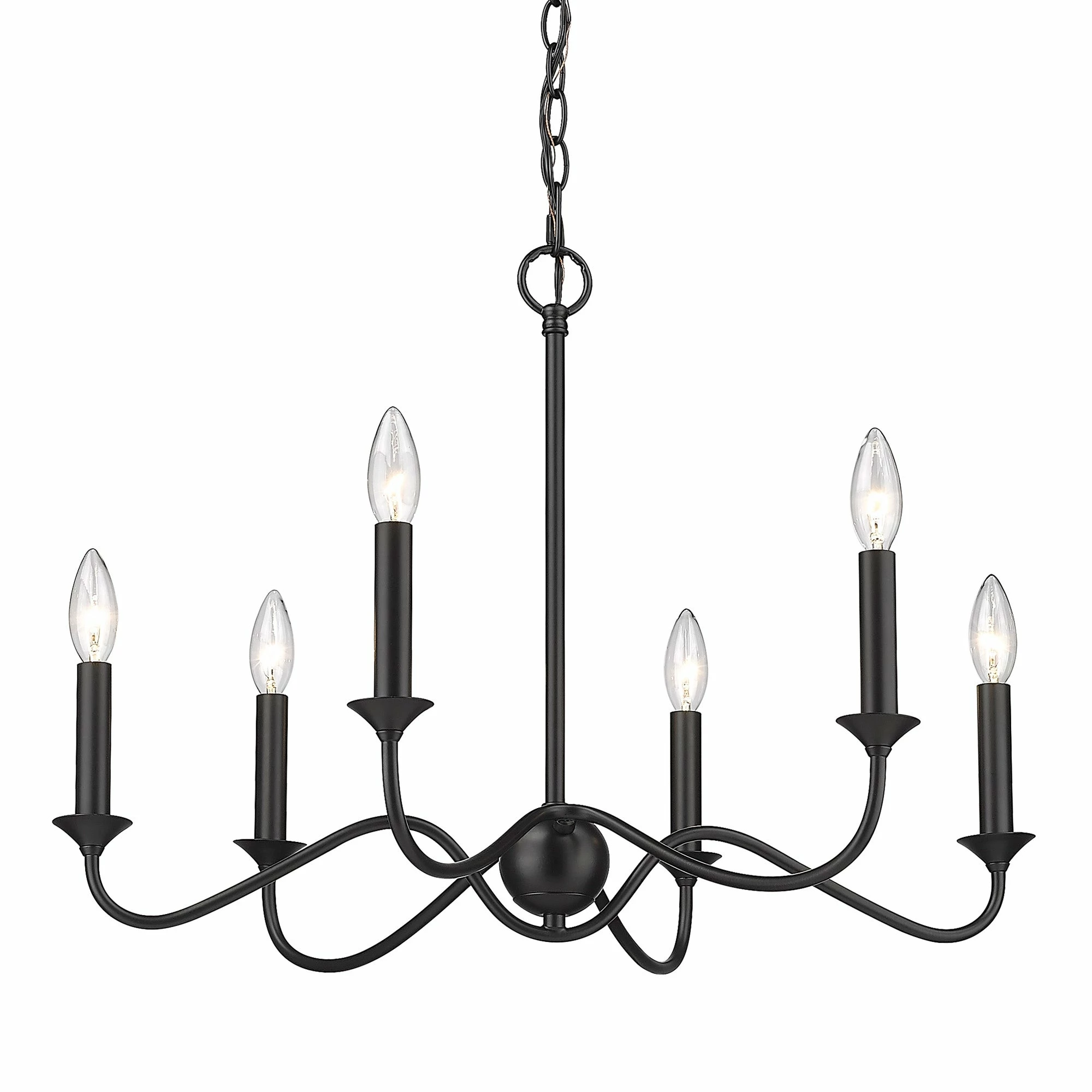 Outlet π₯ Golden Lighting Tierney 6 Light Chandelier π 6 Outlet π₯ Golden Lighting Tierney 6 Light Chandelier π - Image 4