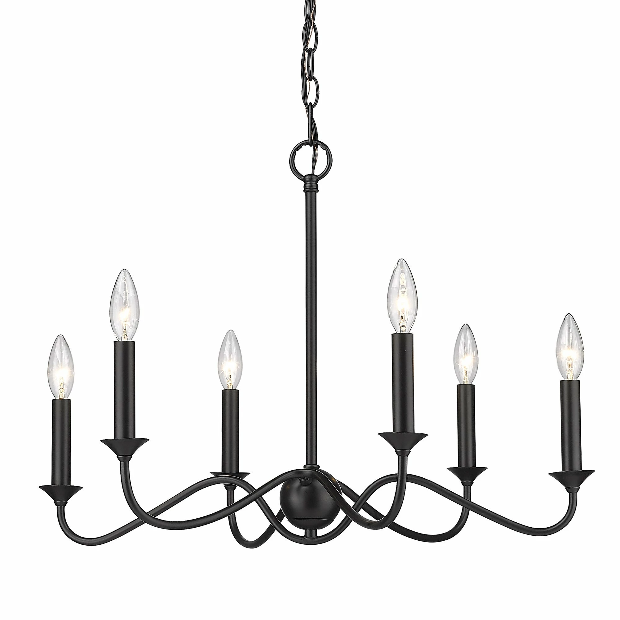 Outlet π₯ Golden Lighting Tierney 6 Light Chandelier π 3 Outlet π₯ Golden Lighting Tierney 6 Light Chandelier π