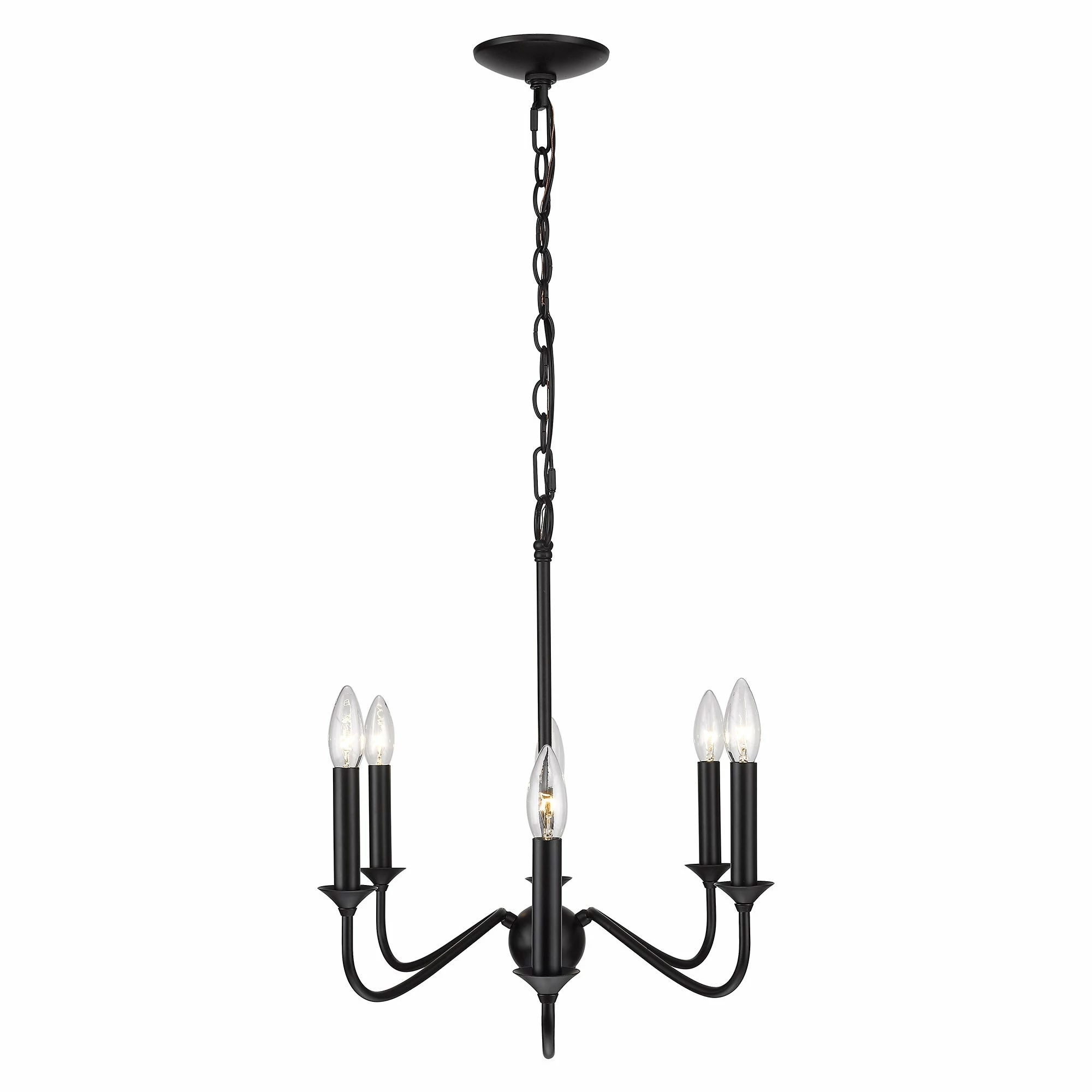 Outlet π Golden Lighting Tierney Linear Pendant - Matte Black π - Image 3
