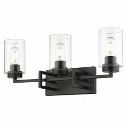 Buy 💯 Golden Lighting Tribeca 3-light Modern Geometric Bathroom Vanity Black With Pewter ⭐ -Golden Lighting Sales Tribeca 3 Light Bath Vanity 27eafca8 ff62 4ad5 b32e 15b20568464a