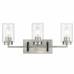 Buy 💯 Golden Lighting Tribeca 3-light Modern Geometric Bathroom Vanity Black With Pewter ⭐ -Golden Lighting Sales Tribeca 3 Light Bath Vanity 768c512d 7d6b 4987 93ec f05ce3dbe9fd
