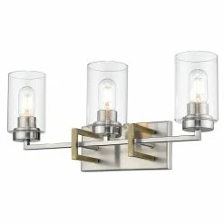 Buy 💯 Golden Lighting Tribeca 3-light Modern Geometric Bathroom Vanity Black With Pewter ⭐ -Golden Lighting Sales Tribeca 3 Light Bath Vanity cde11f7b 106a 47cf b9c8 6f3fea6bb9d6