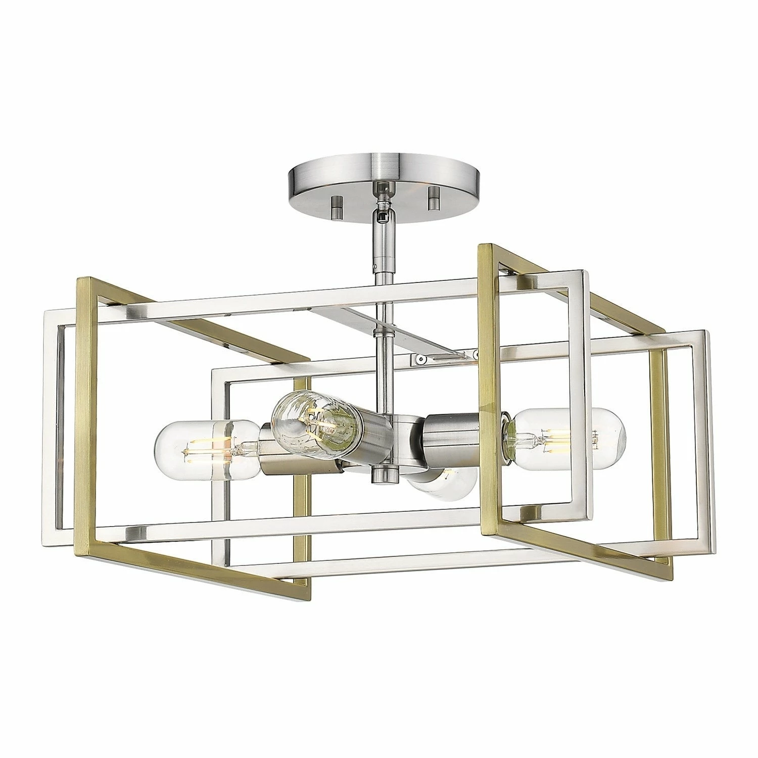 Best Sale π Golden Lighting Semi-flush Contemporary Tribeca Pewter With Pewter Accents π₯ 11 Best Sale π Golden Lighting Semi-flush Contemporary Tribeca Pewter With Pewter Accents π₯ - Image 9