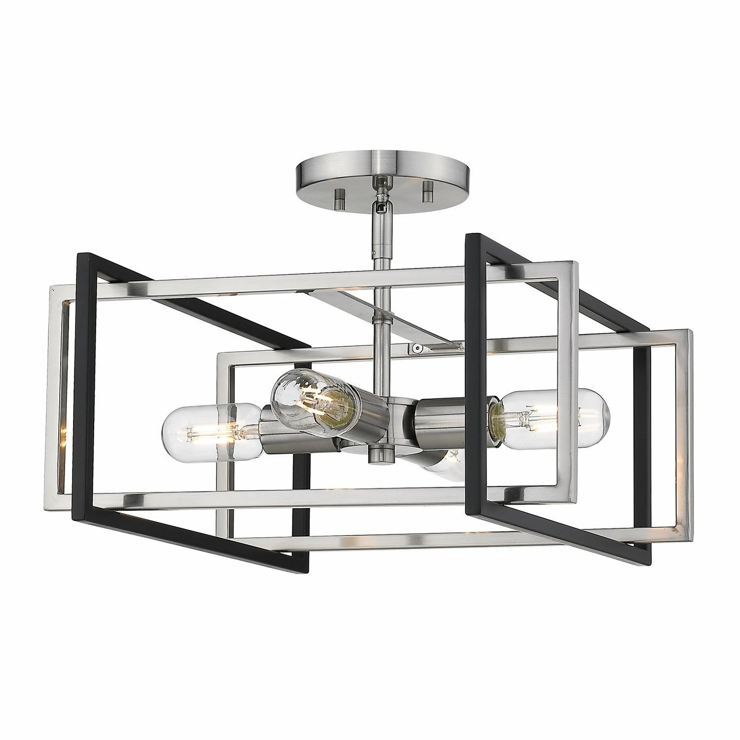 Best Sale π Golden Lighting Semi-flush Contemporary Tribeca Pewter With Pewter Accents π₯ 13 Best Sale π Golden Lighting Semi-flush Contemporary Tribeca Pewter With Pewter Accents π₯ - Image 11