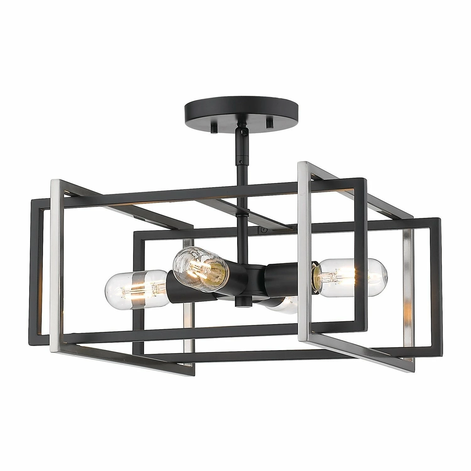Best Sale π Golden Lighting Semi-flush Contemporary Tribeca Pewter With Pewter Accents π₯ 9 Best Sale π Golden Lighting Semi-flush Contemporary Tribeca Pewter With Pewter Accents π₯ - Image 7