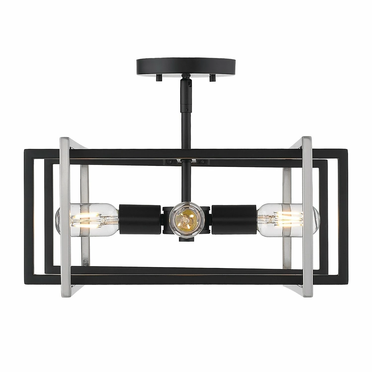 Best Sale π Golden Lighting Semi-flush Contemporary Tribeca Pewter With Pewter Accents π₯ 8 Best Sale π Golden Lighting Semi-flush Contemporary Tribeca Pewter With Pewter Accents π₯ - Image 6