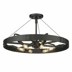 Best Sale β Golden Lighting Vaughn Medium Semi-Flush Natural Black With Aged Brass Accents π 19 Best Sale β Golden Lighting Vaughn Medium Semi-Flush Natural Black With Aged Brass Accents π -Golden Lighting Sales Vaughn Medium Semi Flush 7