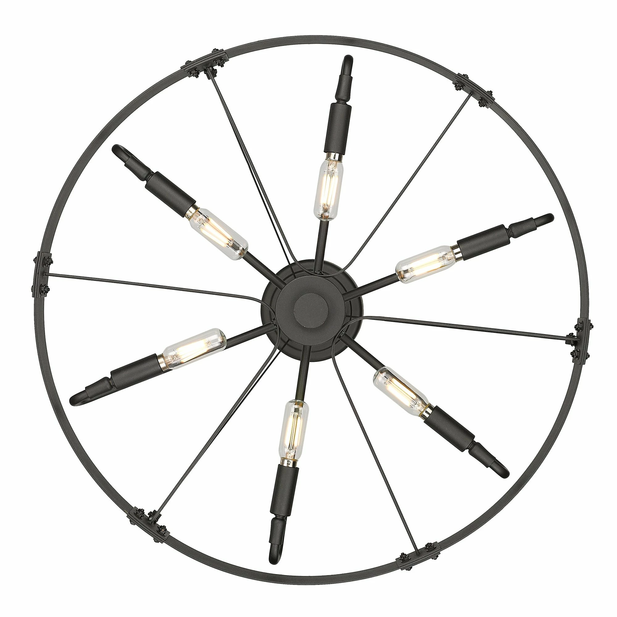 Best Sale β Golden Lighting Vaughn Medium Semi-Flush Natural Black With Aged Brass Accents π 11 Best Sale β Golden Lighting Vaughn Medium Semi-Flush Natural Black With Aged Brass Accents π - Image 9