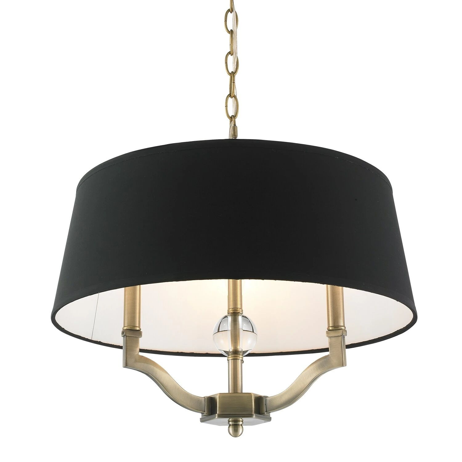 Deals π Golden Lighting Waverly Aged Brass With Silken Parchement Shade Convertible Semi-flush-mount Light Fixture π 5 Deals π Golden Lighting Waverly Aged Brass With Silken Parchement Shade Convertible Semi-flush-mount Light Fixture π - Image 3