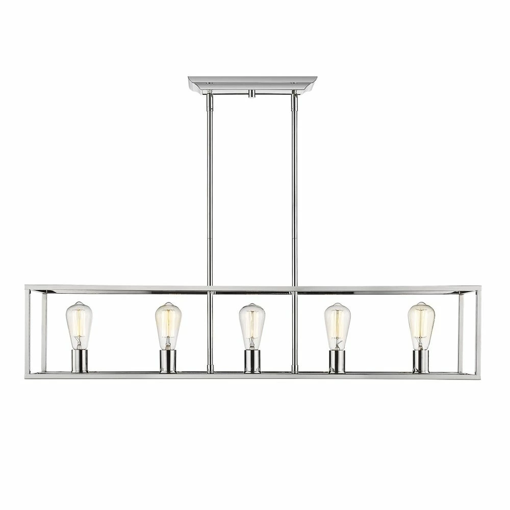 Buy β Golden Lighting Wesson 5-Light Linear Pendant In Chrome π