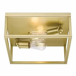 Flash Sale 🤩 Golden Lighting Wesson Flush Mount - Olympic Gold 👏 -Golden Lighting Sales Wesson Flush Mount 13
