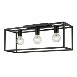 Best deal 𧨠Golden Lighting Wesson Flush Mount - 26" - Matte Black π 8 Best deal 𧨠Golden Lighting Wesson Flush Mount - 26" - Matte Black π -Golden Lighting Sales Wesson Flush Mount 2622 2