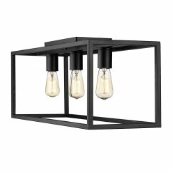 Best deal 𧨠Golden Lighting Wesson Flush Mount - 26" - Matte Black π 9 Best deal 𧨠Golden Lighting Wesson Flush Mount - 26" - Matte Black π -Golden Lighting Sales Wesson Flush Mount 2622 3