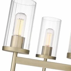 Best Sale 🤩 Golden Lighting Winslett 5 Light Chandelier - White Gold 🔥 -Golden Lighting Sales Winslett 5 Light Chandelier 2